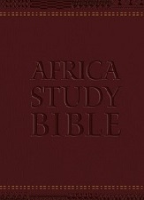 Africa Study Bible Burgundy Faux Leather